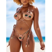 Lovely Sexy Bandage Hollow-out Design Green One-pi