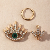 Lovely Vintage Eye Gold Earring
