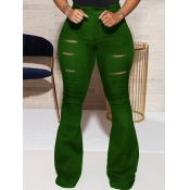 LW Plus Size Ripped Flared Pants