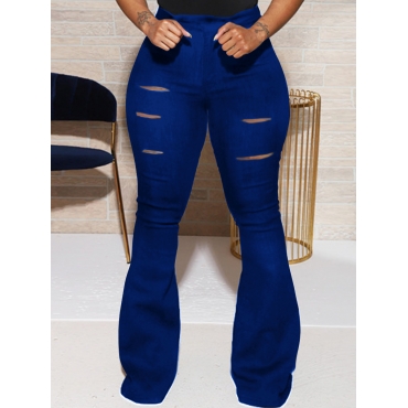 

LW Street Broken Holes Blue Pants