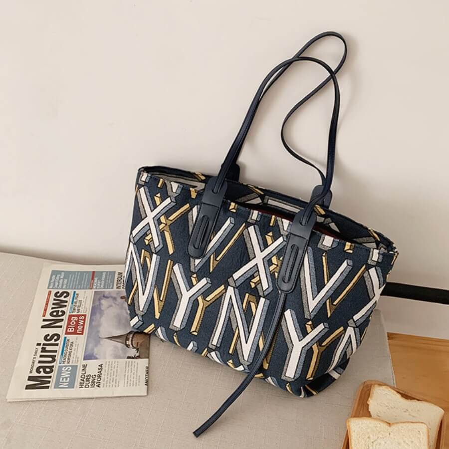 

Lovely Casual Letter Print Blue Crossbody Bag