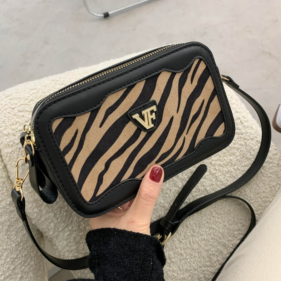 

Lovely Casual Animal Print Brown Messenger Bag