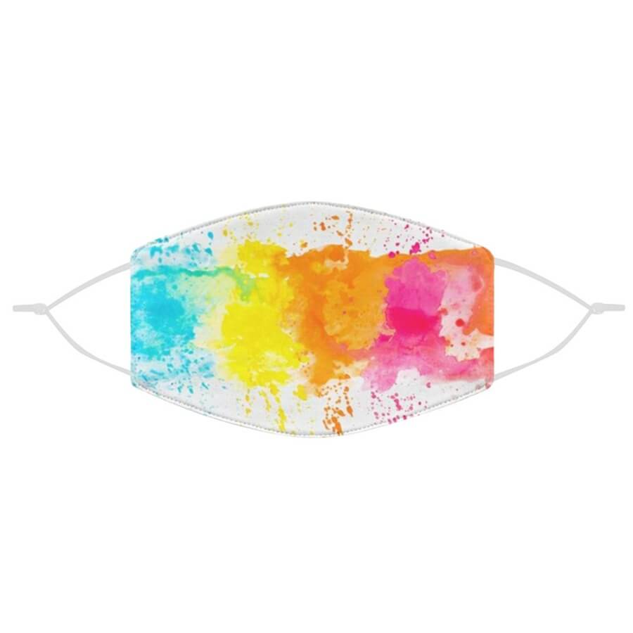 

Lovely Casual Tie-dye White Face Mask