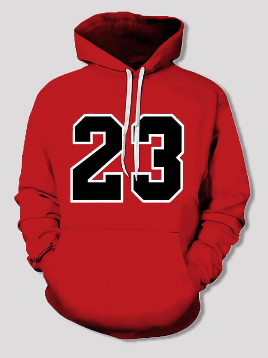 

Lovely Casual Hooded Collar Print Drawstring Design Red Boy Hoodie