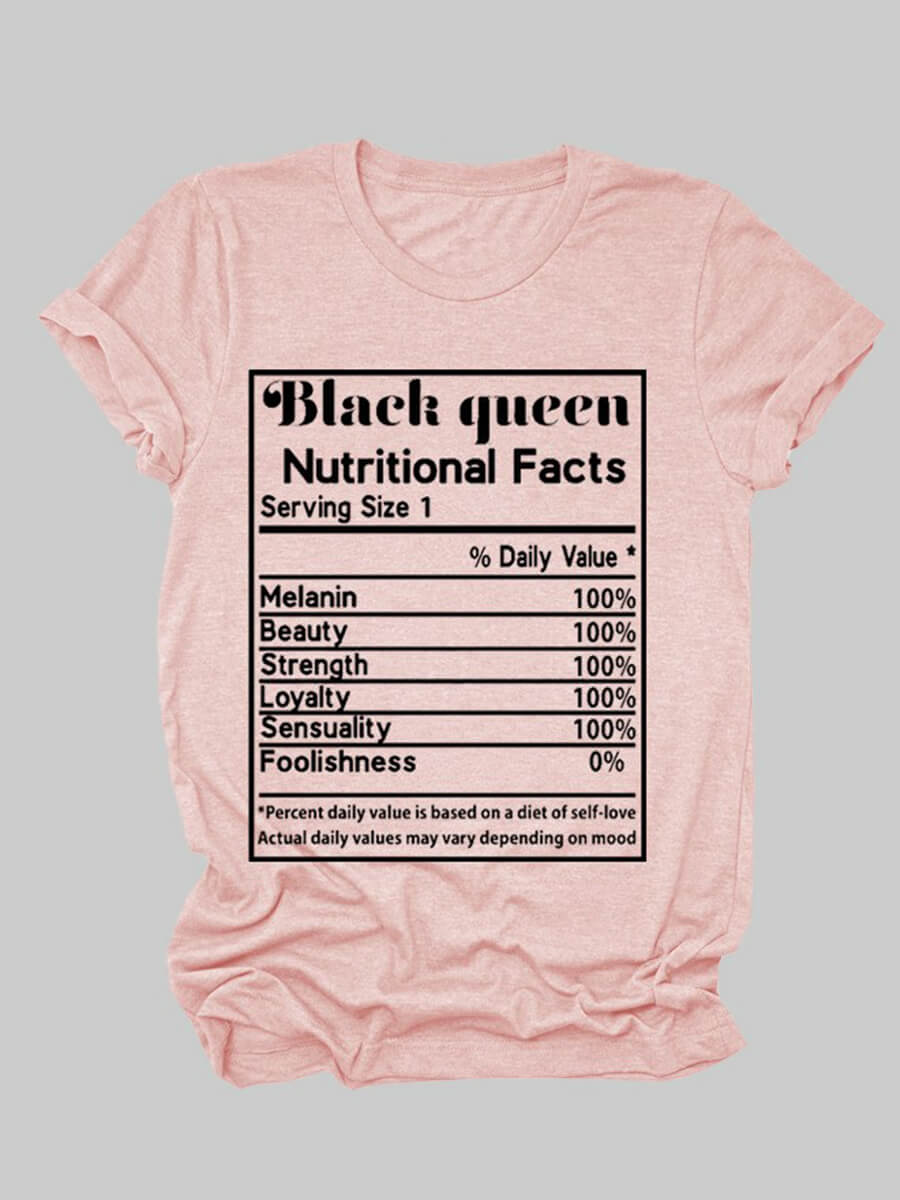 

LW Plus Size Casual O Neck Letter Print Pink T-shirt
