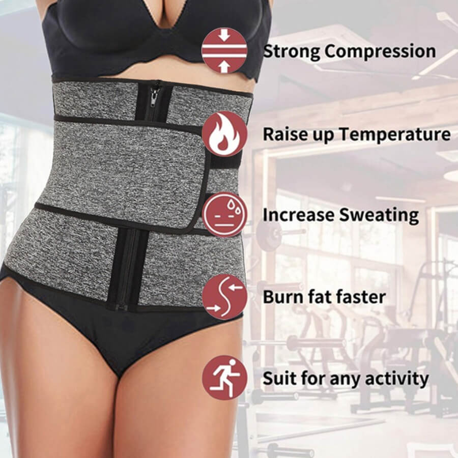 

Lovely Casual Patchwork Skinny Grey Waist Trainer