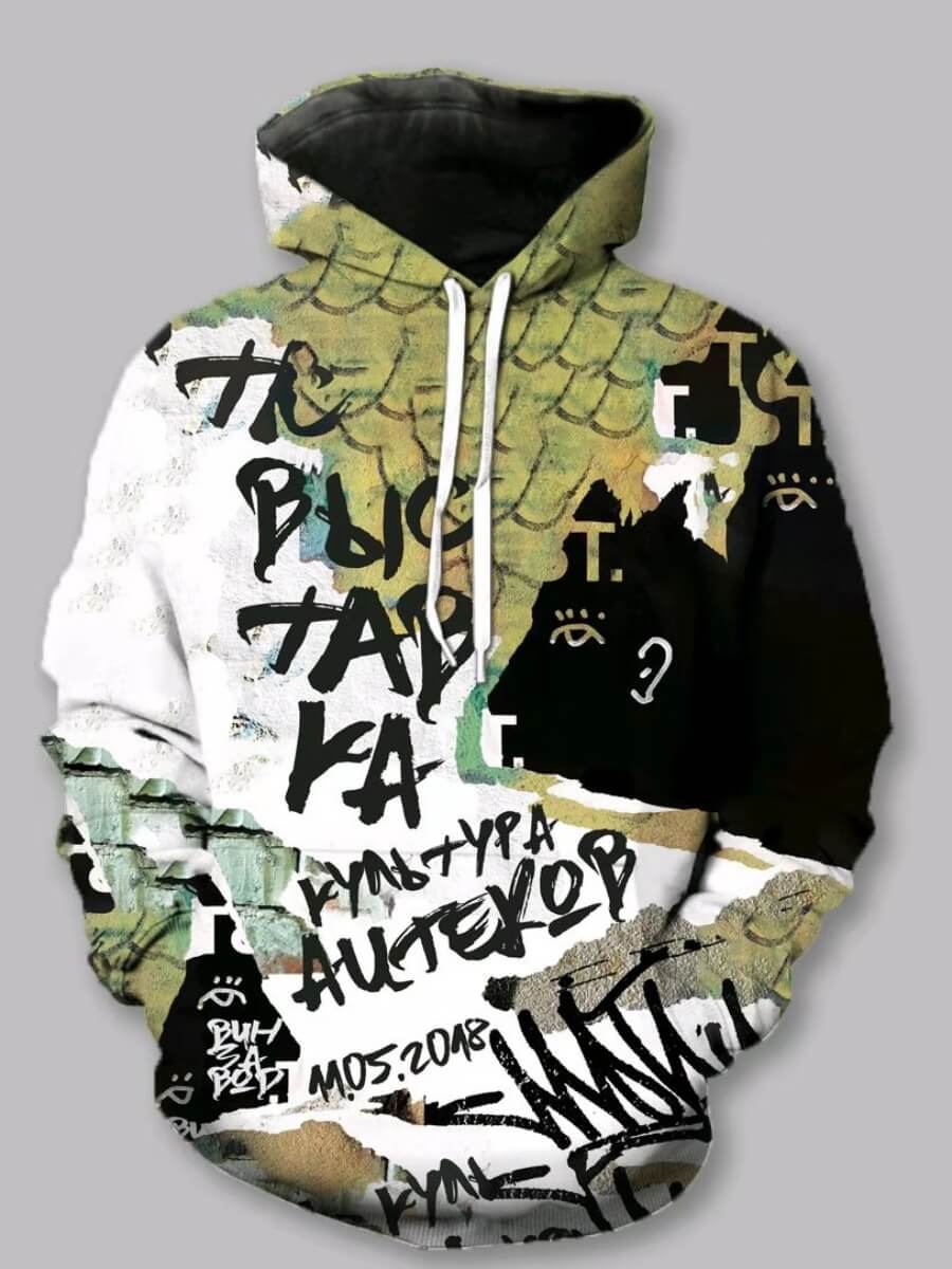 

Lovely Casual Hooded Collar Letter Print Multicolor Boy Hoodie, Multi