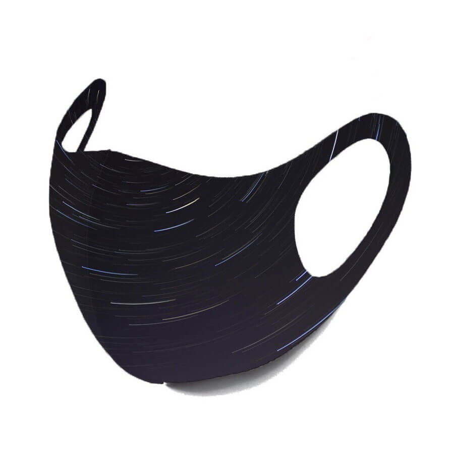 

Lovely Casual Tie-dye Black Face Mask