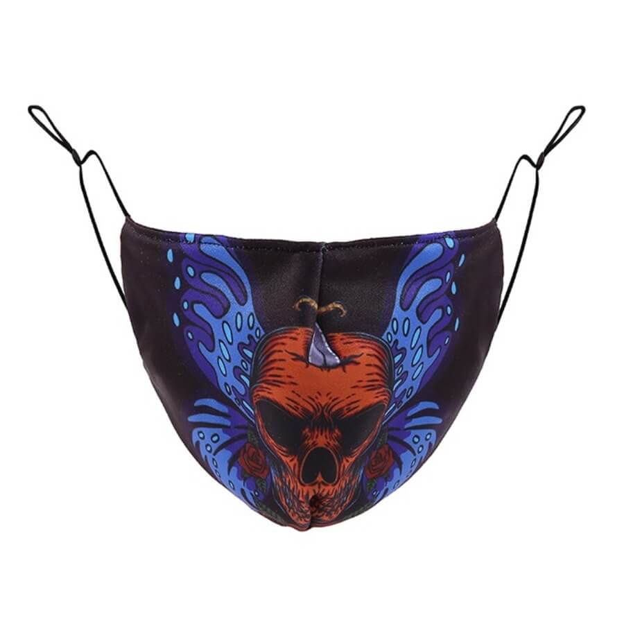 

Lovely Casual Skeleton Print Red Face Mask