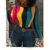 LW Street Striped Patchwork Multicolor T-shirt