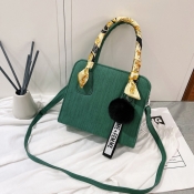 Lovely Casual Patchwork Stitching Green Crossbody 