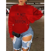 LW Letter Print Oversized Sweatshirt