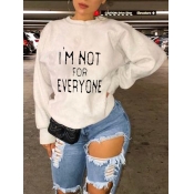 LW Letter Print Oversized Sweatshirt