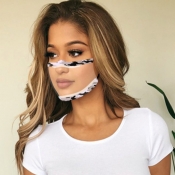 Lovely Casual See-through Camo Face Mask