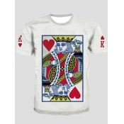 LW Men Casual O Neck Letter Print T-shirt