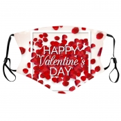 LW Valentine Letter Print Face Mask