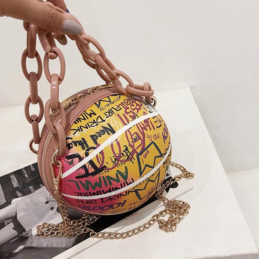

Lovely Chic Chain Decoration Letter Print Multicolor Crossbody Bag, Multi