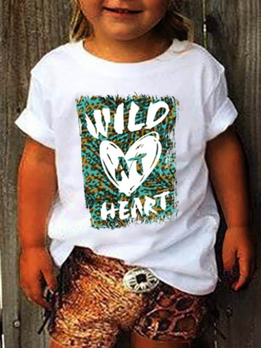 

Lovely Casual Letter Print Patchwork White Girl T-shirt