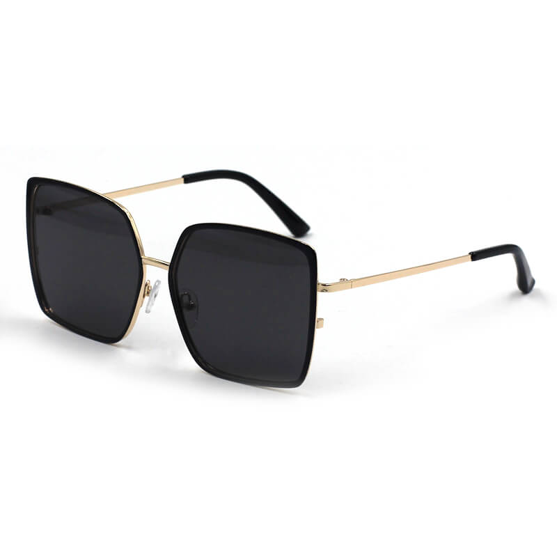 

Lovely Casual Geometric Black Sunglasses