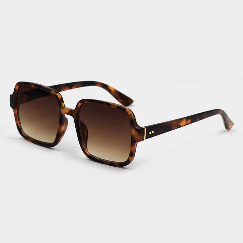 

Lovely Casual Gradient Patchwork Dark Brown Sunglasses