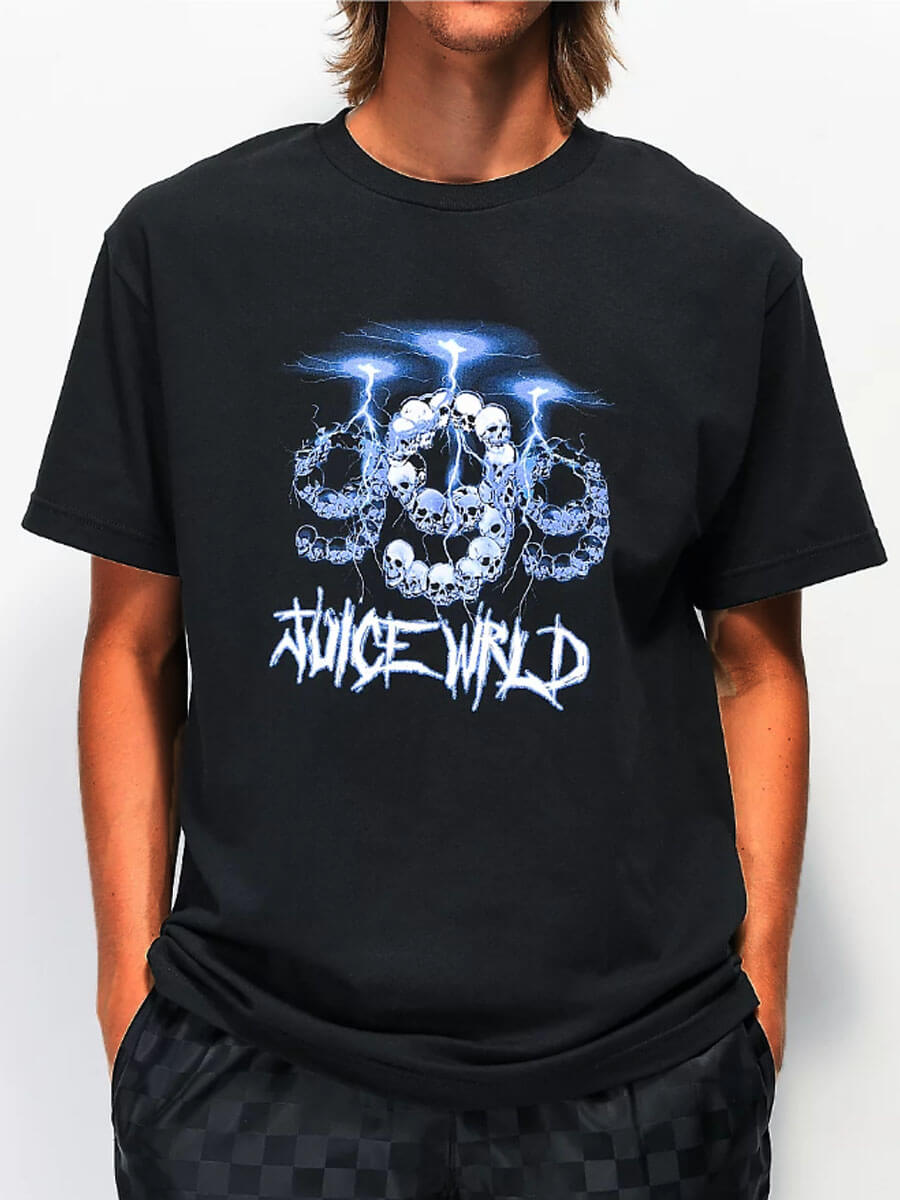 

Lovely Casual O Neck Letter Print Black Men T-shirt