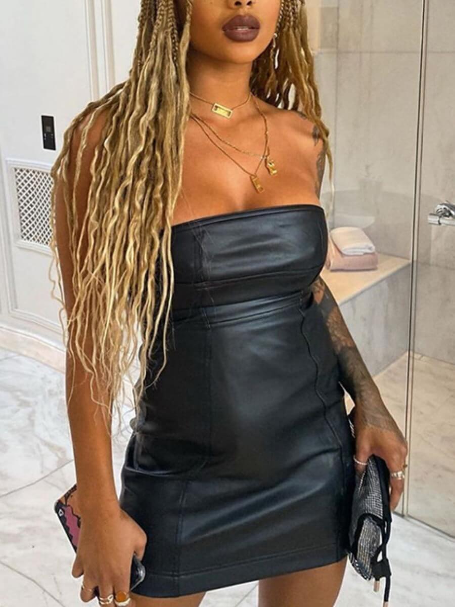 

Lovely Street Off The Shoulder Skinny Black Mini Dress