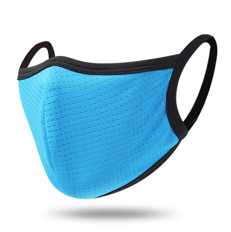 

Lovely Casual Breathable Patchwork Blue Face Mask
