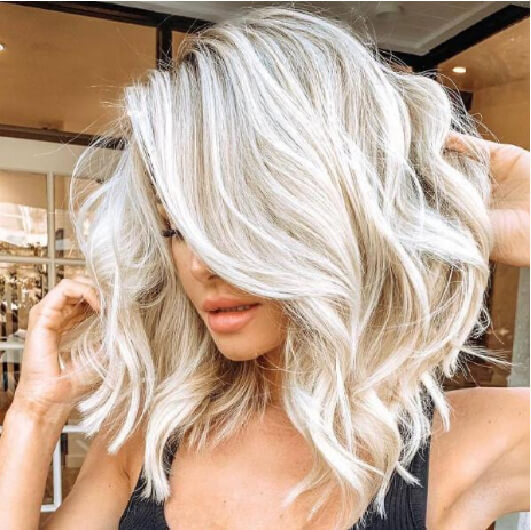 

Lovely Stylish High-temperature Resistance White Wig
