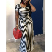 LW Striped Wide Leg Pants Set