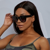 Lovely Casual Patchwork Black Sunglasses