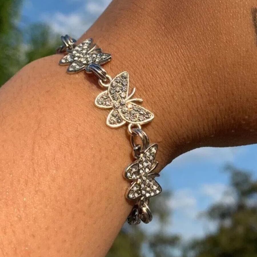 

Lovely Casual Butterfly Silver Bracelet