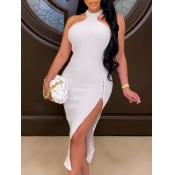 Lovely Sweet Off The Shoulder Zipper Design White 