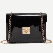 Lovely Sweet Chain Strap Black Crossbody Bags