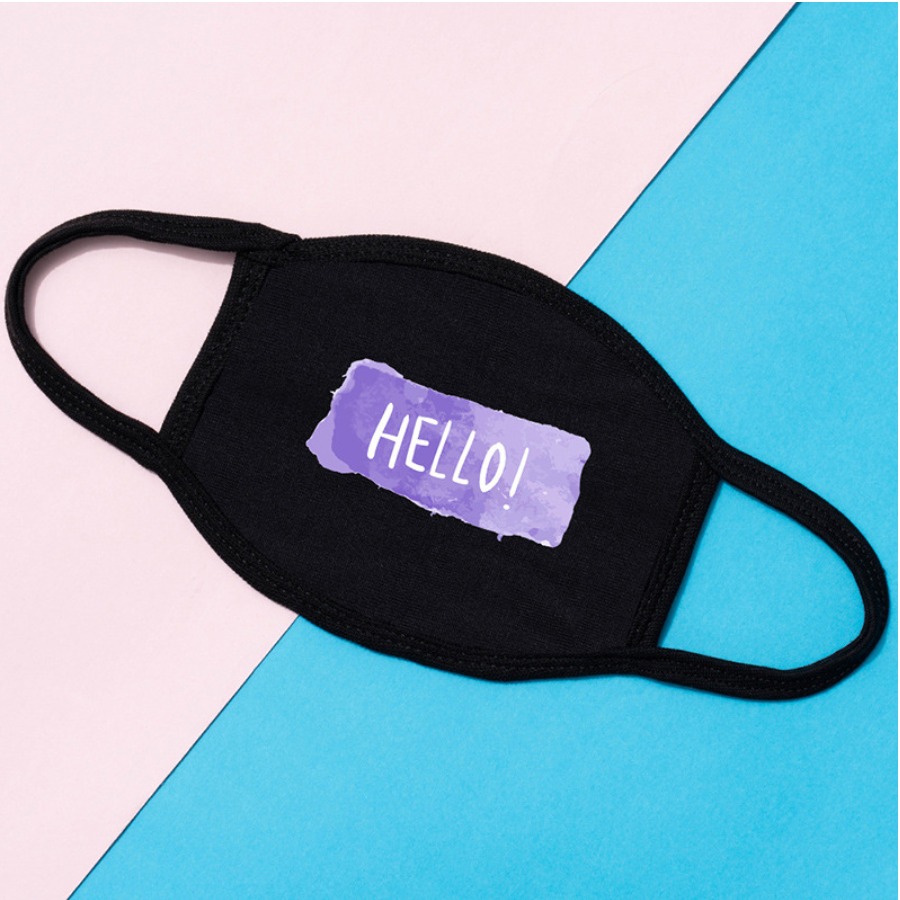 

Lovely Casual Letter Print Purple Face Mask