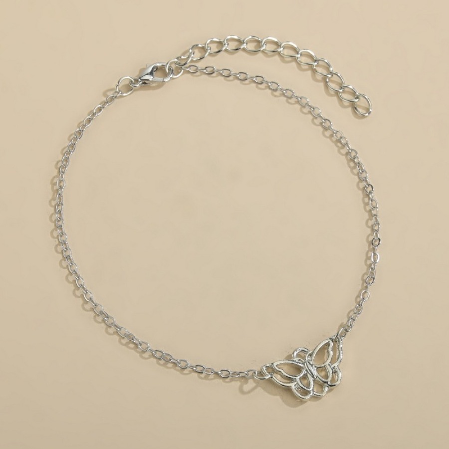 

Lovely Casual Butterfly Silver Body Chain