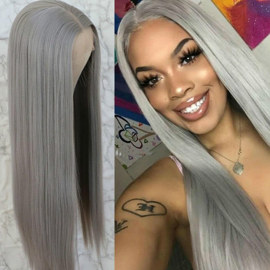 

Lovely Street High-temperature Resistance Grey Wig