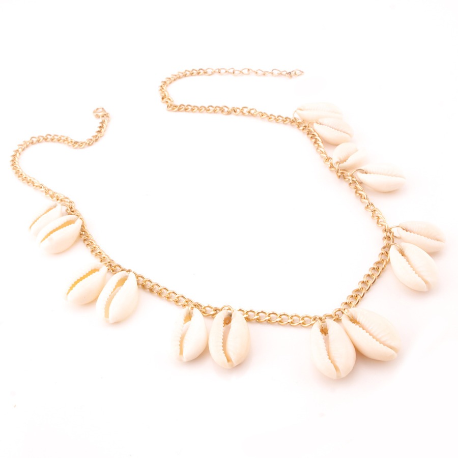

Lovely Sweet Shell Decoration Gold Necklace