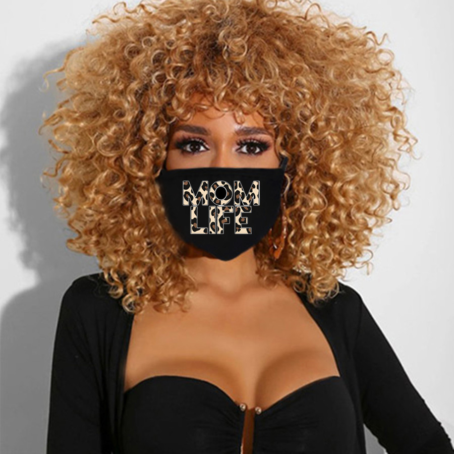 

Lovely Casual Letter Leopard Print Face Mask