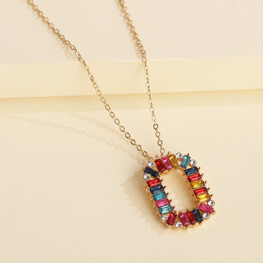 

Lovely Casual Patchwork Gold Necklace