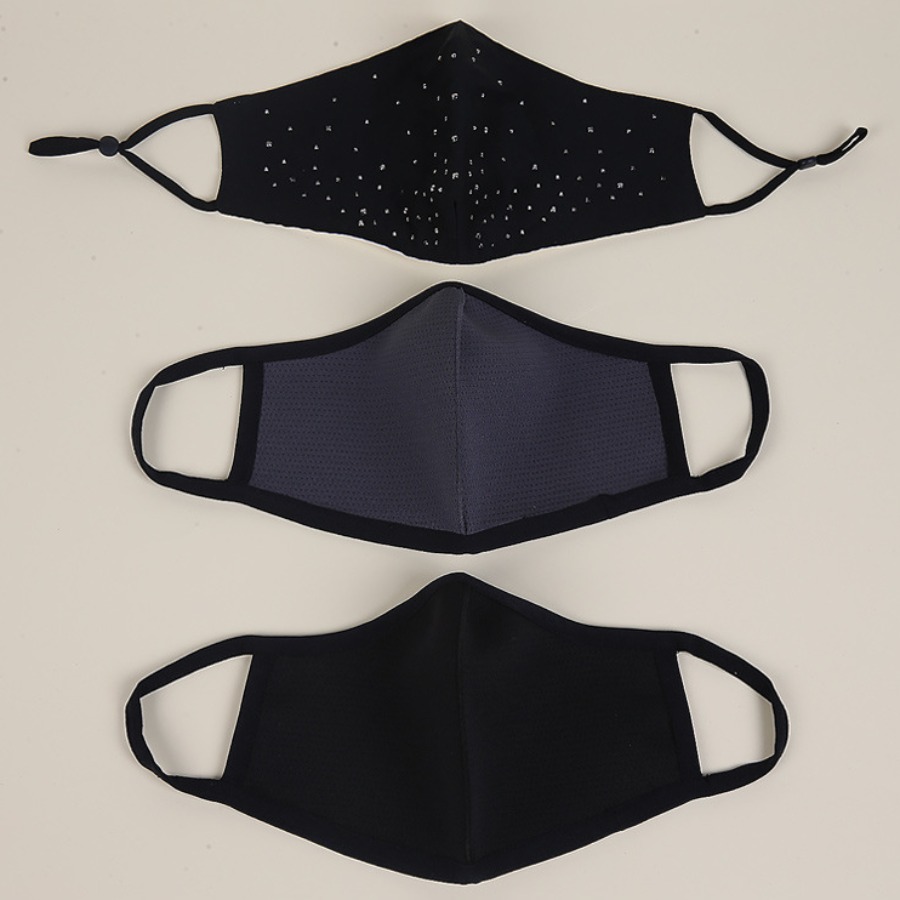 

Lovely Casual V-shaped Black Face Mask