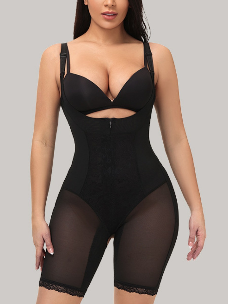 

Lovely Sexy See-through Hollow-out Black Corset