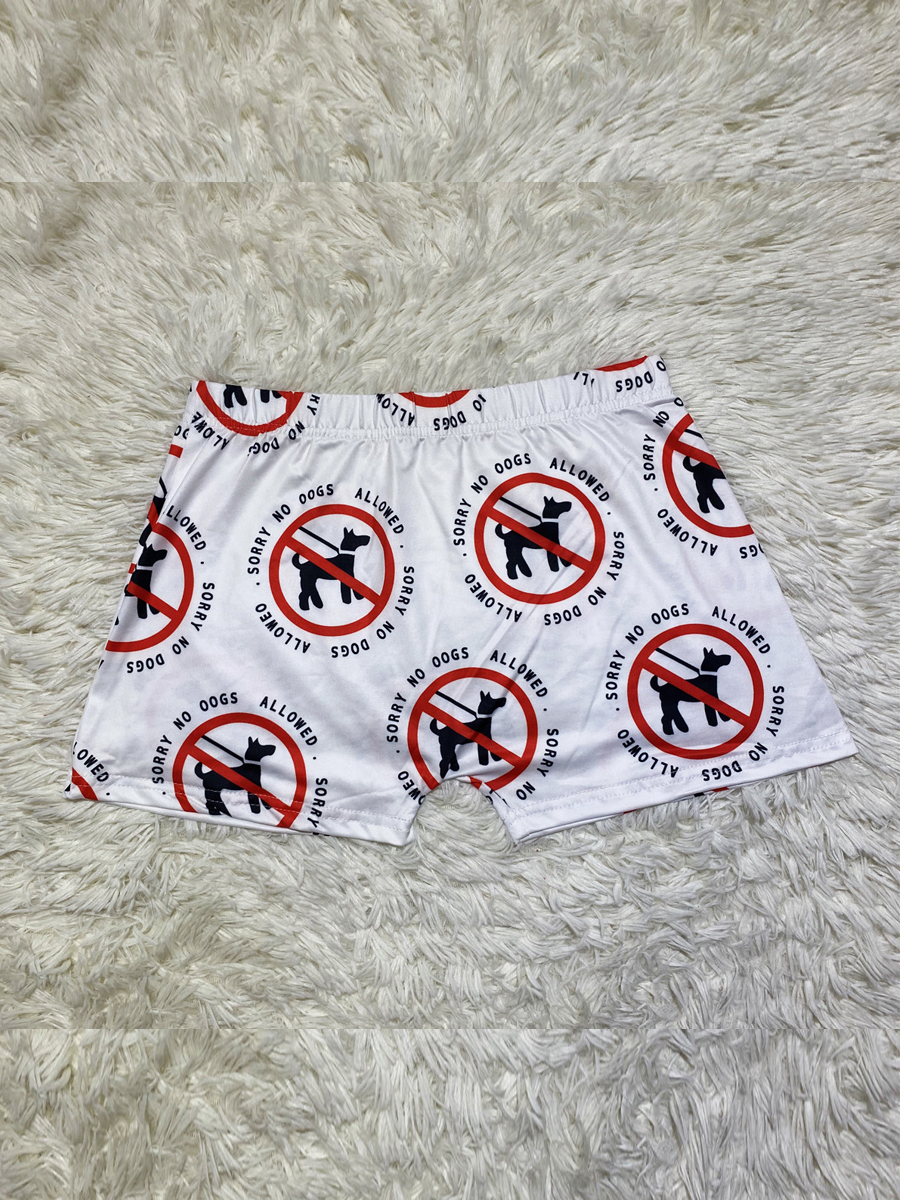 

Lovely Casual Animal Letter Print White Shorts