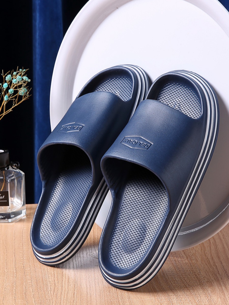 

Lovely Men Casual Letter Decoration Navy Blue Slippers