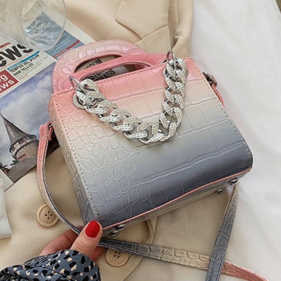 

Lovely Casual Gradient Pink Crossbody Bags
