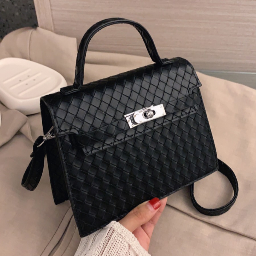 

Lovely Casual Metal Accessories Decoration Black Crossbody Bag