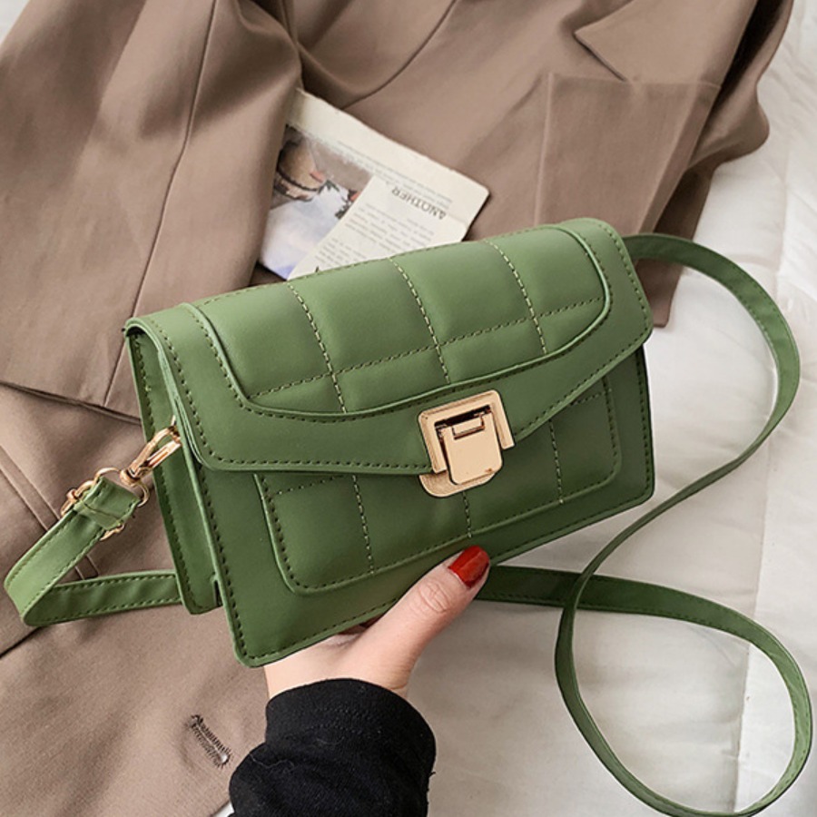 

Lovely Street Metal Accessories Decoration Green Crossbody Bags