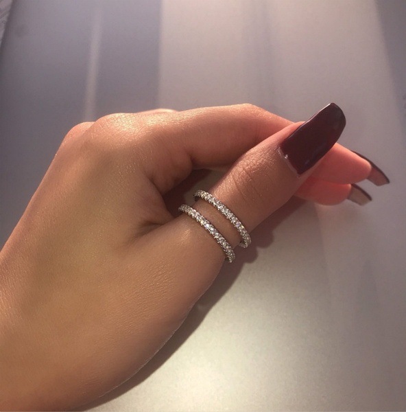 

Lovely Casual Double-layer Silver Ring