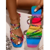 LW Gradient Strappy Slides