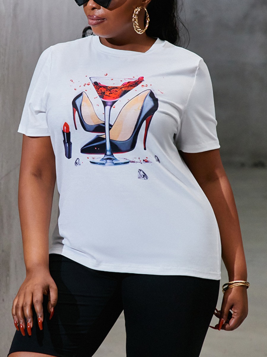 

Lovely Casual Shoe Wine Glass White Two Piece Shorts Set