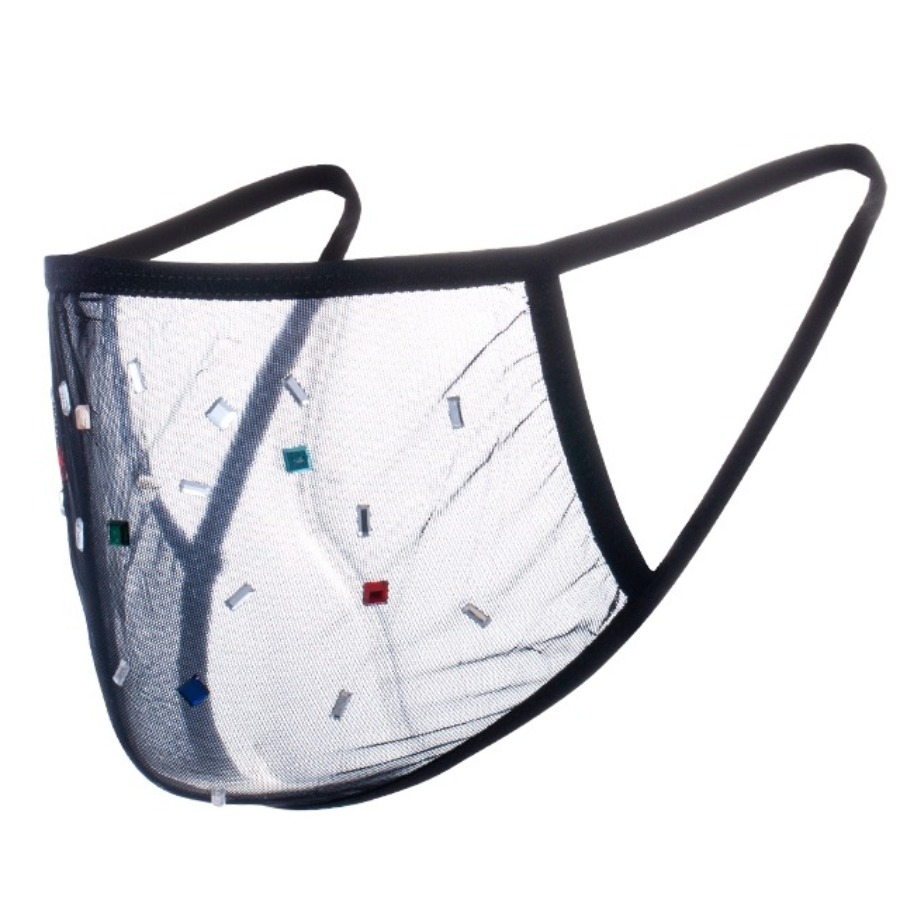 

Lovely Casual See-through Pitch-black Face Mask